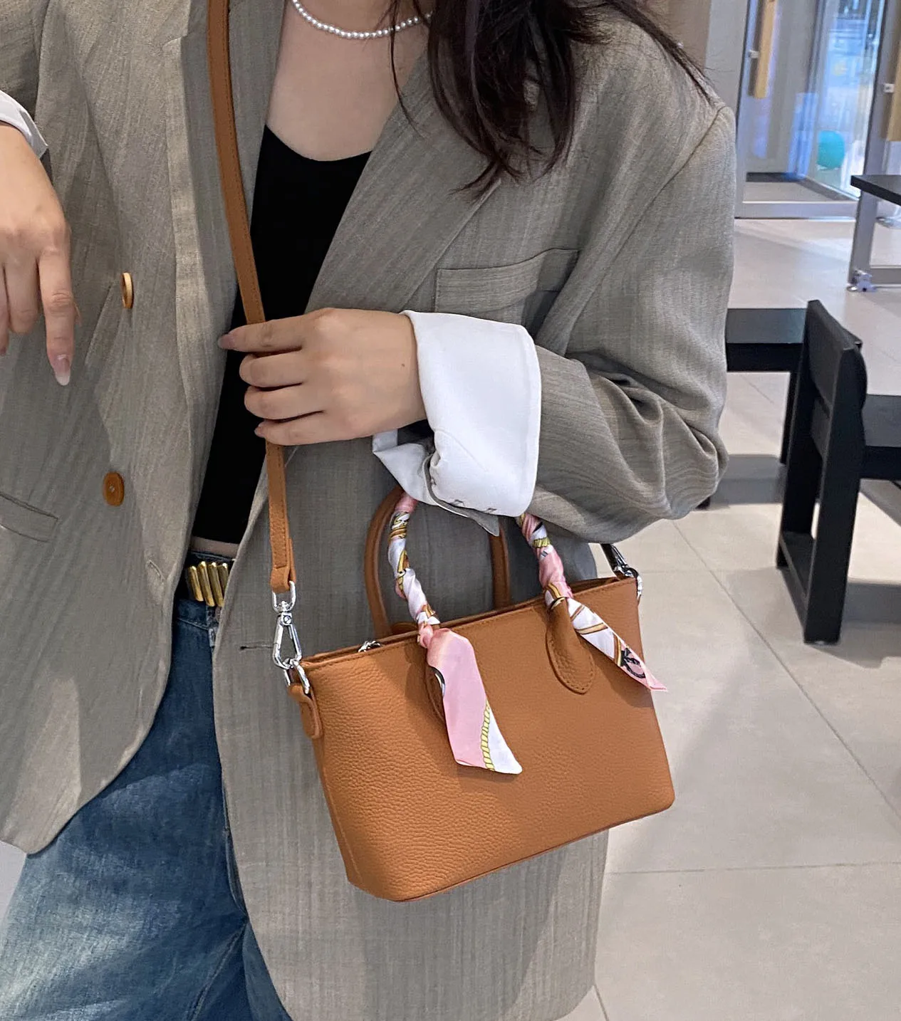 

casual tote handbag women luxury bucket shoulder bag mini lady bag Large capacity shopping slant bag genuine leather vintage bag