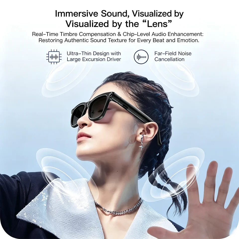 Touch Control AI Smart Sunglasses New 2026 Camera Photo Recording Translator Voice Assistant Wireless Bluetooth Music Glasses