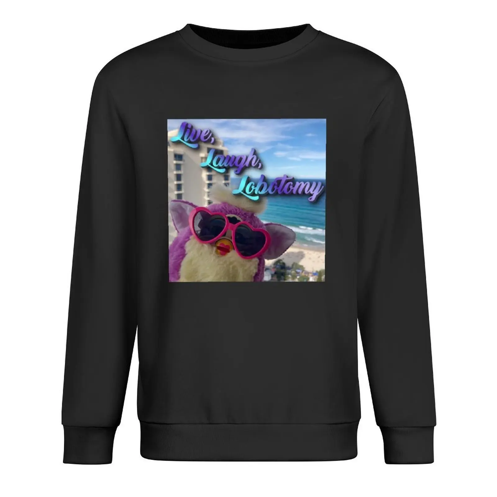 

Beach Furby - Live, Laugh... Pullover men's sweat-shirt set autumn jacket men men's clothes men's coat winter man sweatshirt
