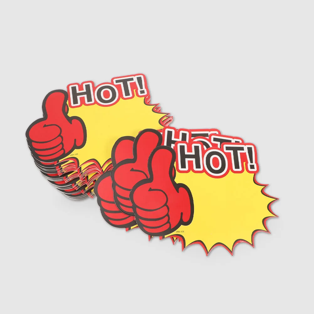 

200Pcs Retail Store Price Tags Supermarket Blank Signs Sturdy Construction Easy to Write Attract Customer Sales