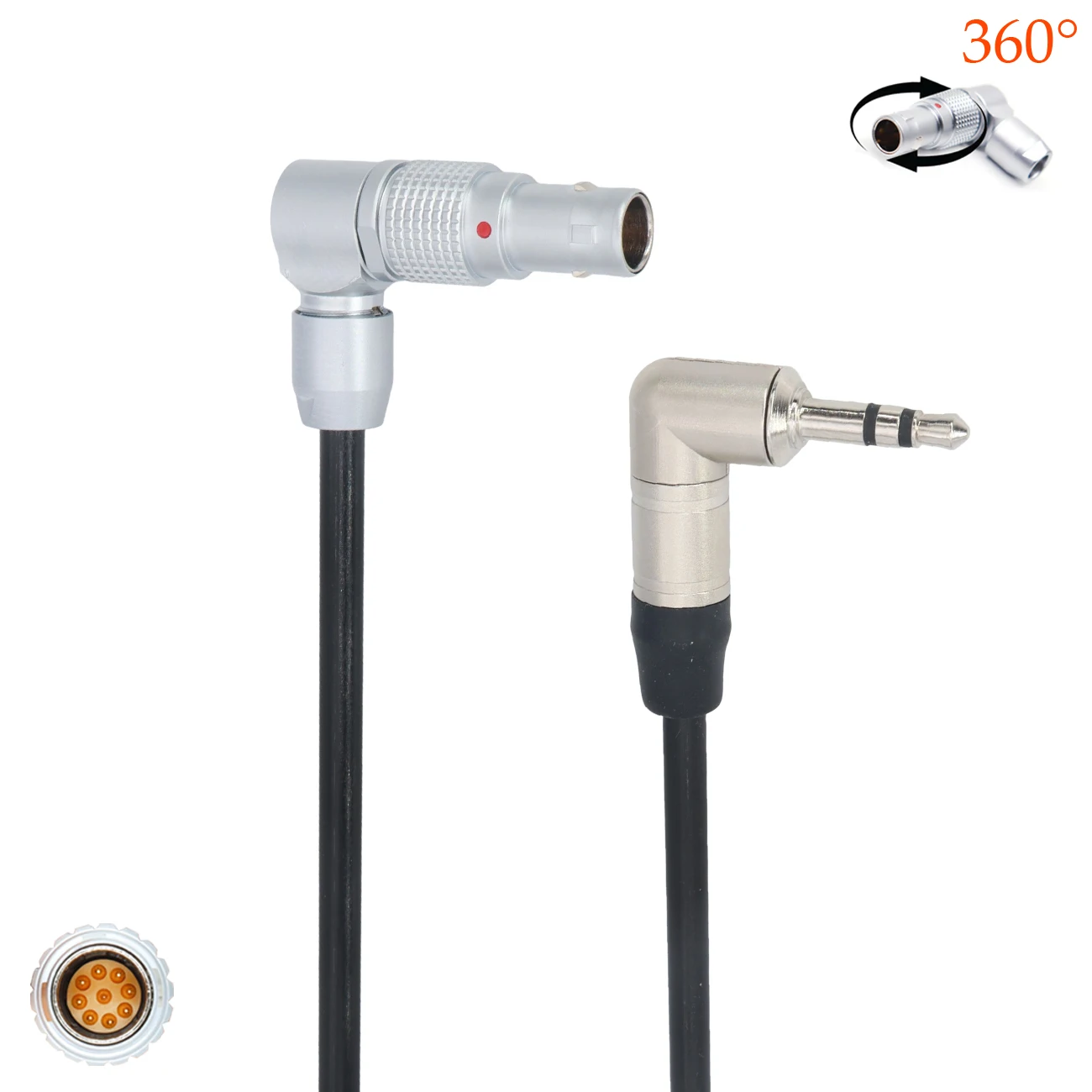 3.5 jack  to 0B 9pin  for  Camera Pixboom and RED V-RAPTOR/KOMODO timecode Cable
