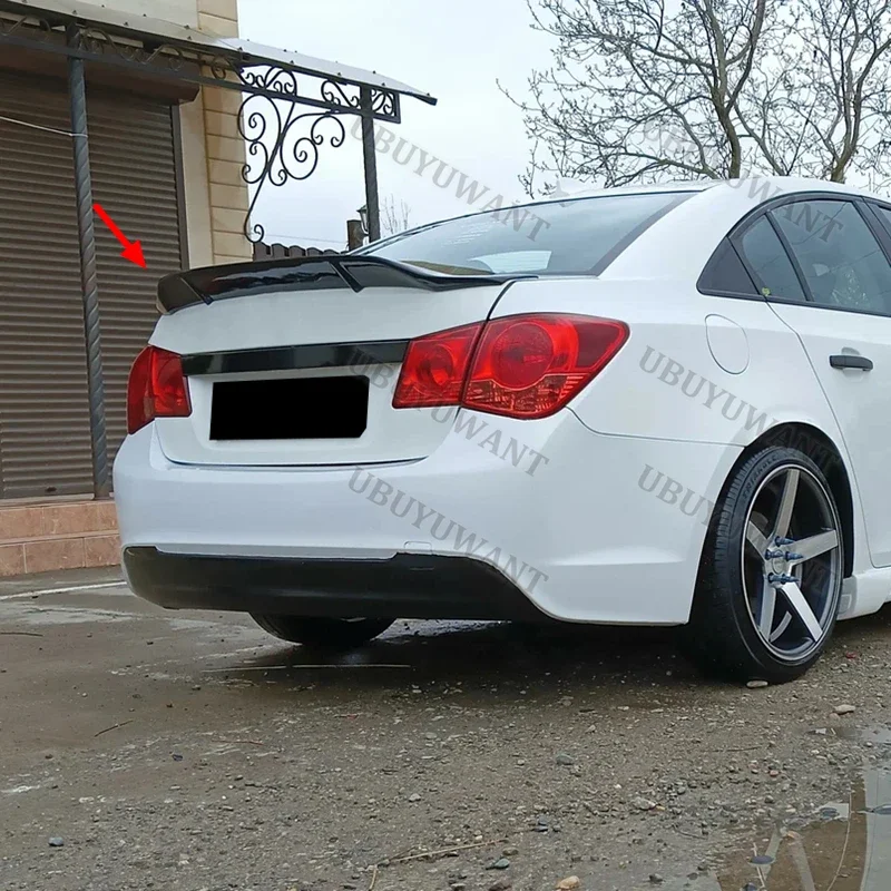 For Chevrolet Cruze 2009-2014 Cruze R Model Rear Trunk Lip Carbon Fiber Wing Spoiler Car Styling