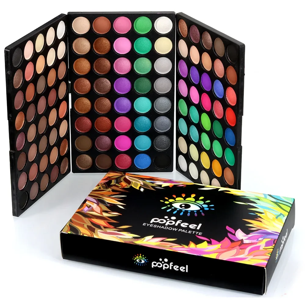 120 Farben Lidschatten Palette Glitzer Schimmer exklusiv für Make-up Bühne Make-up Cosplay Perl glanz matt mehrfarbigen Lidschatten