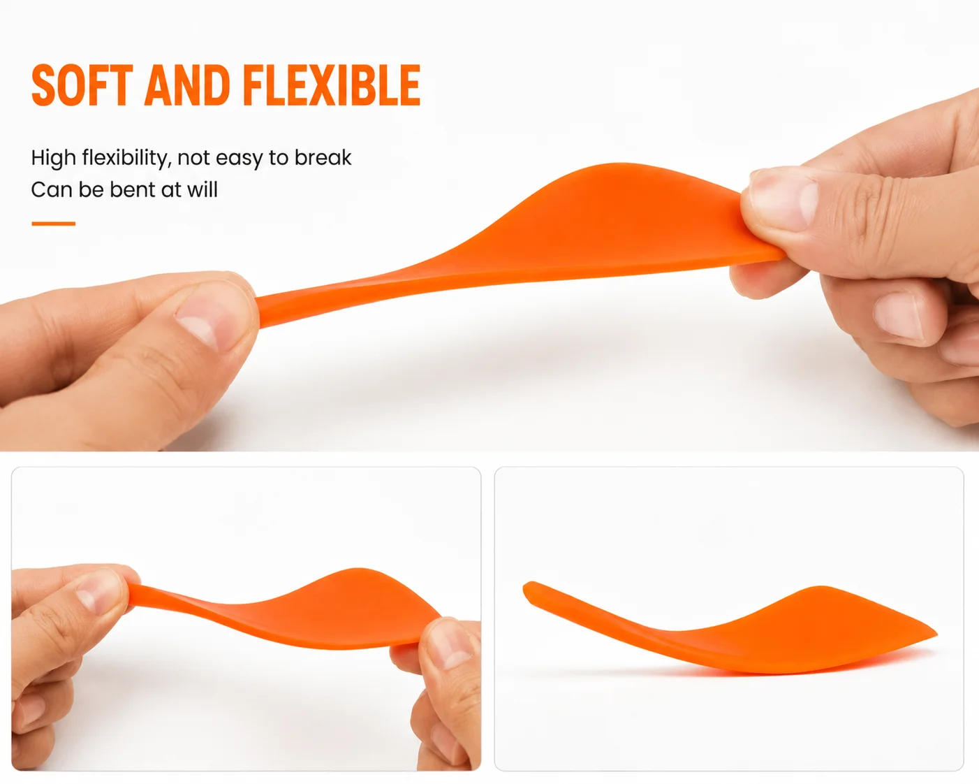 Soft TPU Car Wrap Squeegee, PPF Vinyl Film Installation Tool, Water Bubble Remover, Scraper, Flexible Auto Window Tint Wrapping