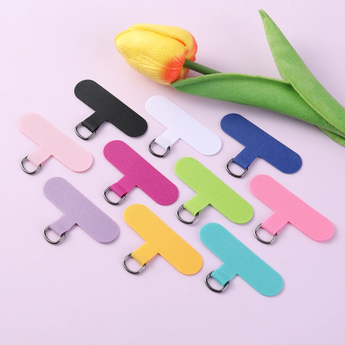 5 Stück Universelle Handy-Lanyard-Riemen-Unterlage, abnehmbarer Patch, Handyketten-Clips, Kartenhalter für handgefertigte Handyhüllen-Zubehör – Detail 3