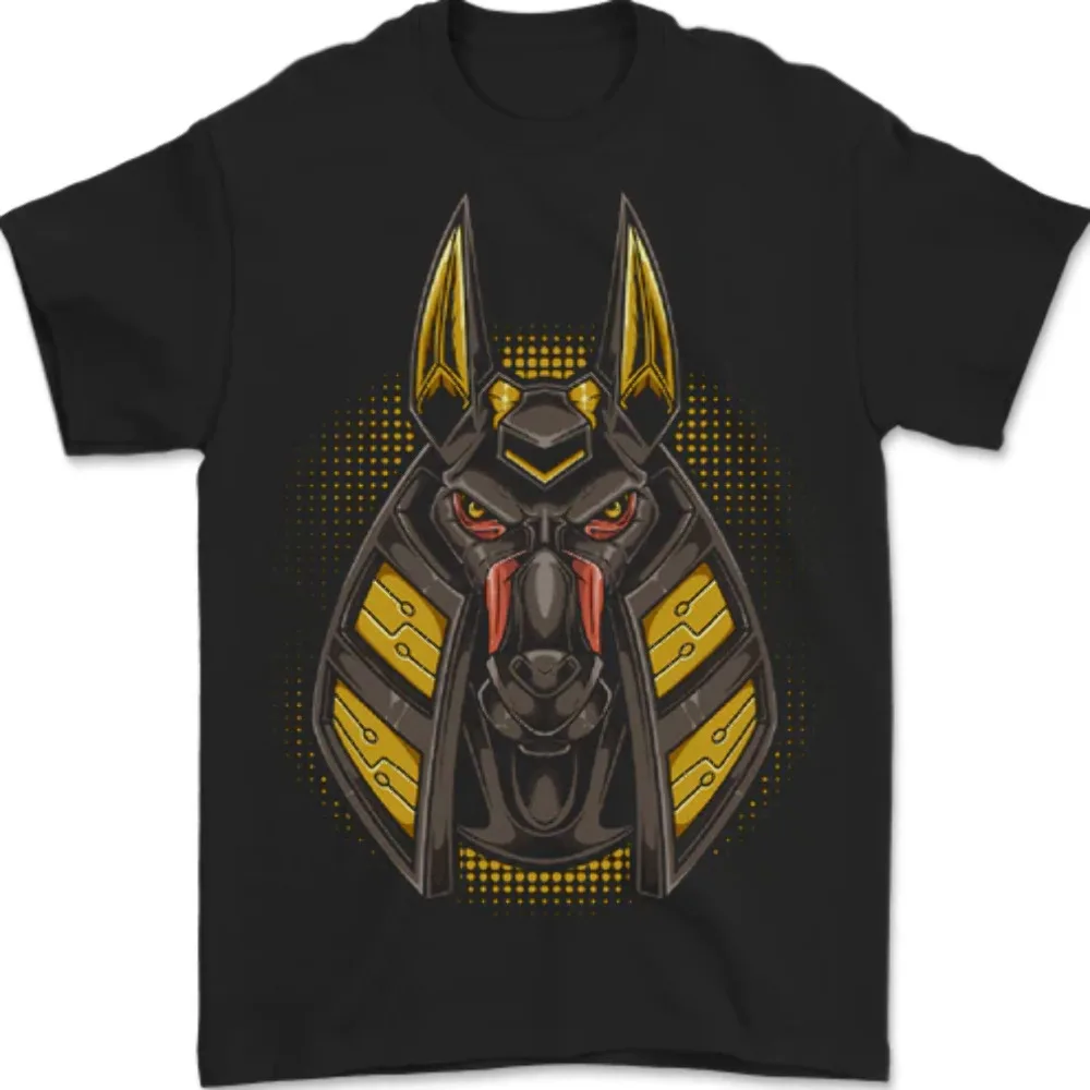 Anubis Egyptian God Mens T-shirt High Quality 100%Cotton Short Sleeve