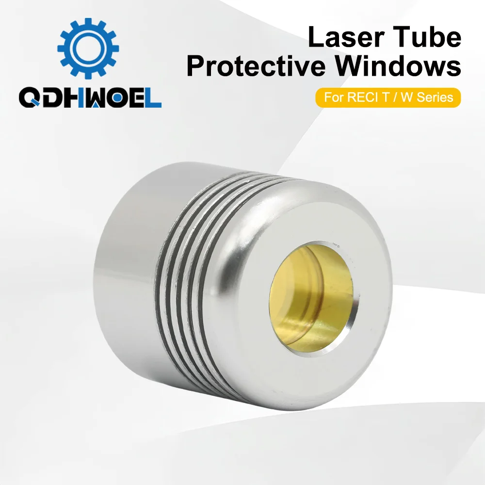 QDHWOEL Co2 rura laserowa ochronne szyby RECI z serii/T laserowe ochronne akcesoria optyczne do rura laserowa serii RECI
