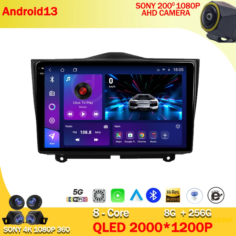 

Android 13 For LADA Granta Cross 2018 - 2019 Car Radio Multimedia Video Player Navigation stereo 5G GPS WIFI No 2Din 2 Din DVD