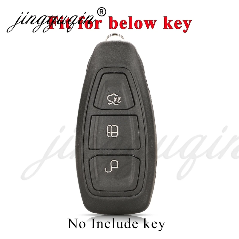 jingyuqin TPU Car Smart Key Case Cover For Ford Focus C-Max S-Max Galaxy Mondeo MK3 MK4 Fiesta Fusion Kuga Ecosport Protect Fob