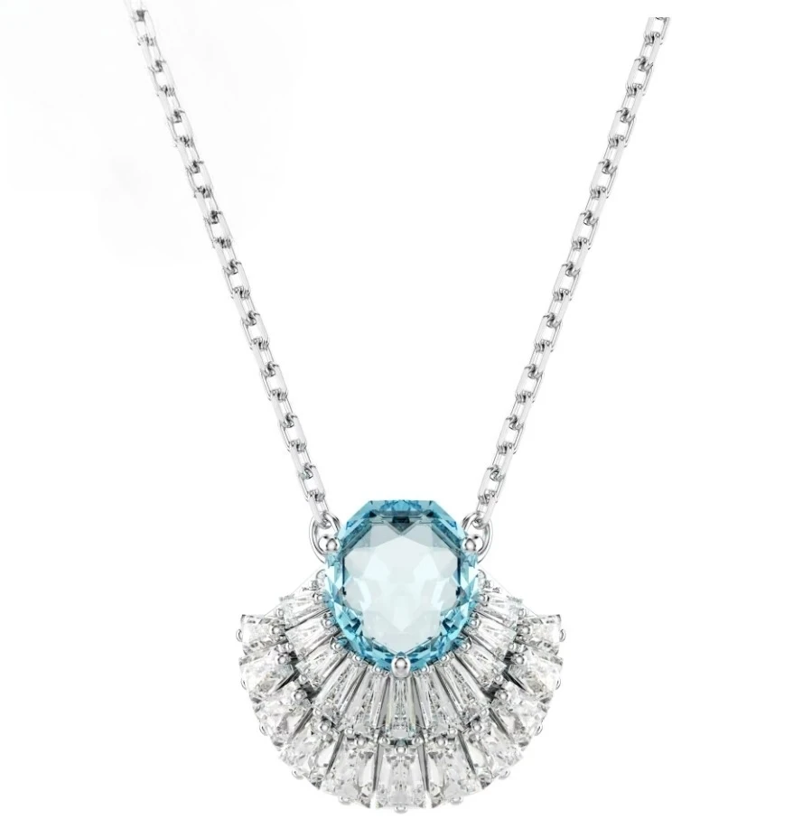 

High Quality High-end S925 Diamond Shell Shaped Zircon Earrings Necklace Pendant - Commemorative Gift