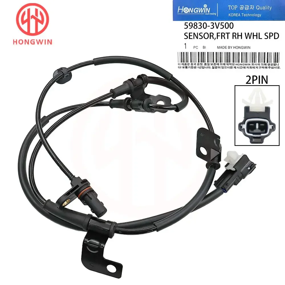 HONGWIN New ABS Wheel Speed Sensor Front Right Left 59830-3V500 59810-3V500 For Hyundai Azera 2012 2013 2014 2015 2016 2017 3.3L