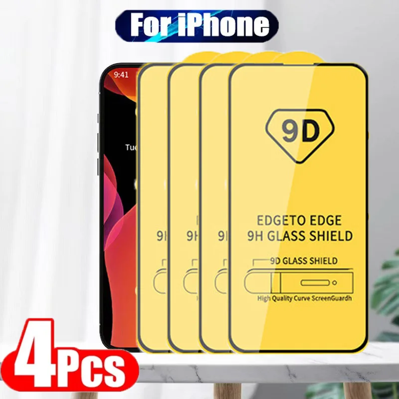 

Защитное стекло 9D для iPhone 11 Pro Max, пленка для экрана, 3 шт.