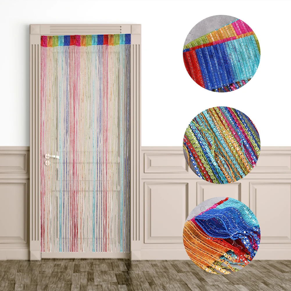 100 سنتيمتر X 200 سنتيمتر الزخرفية الباب سلسلة الستار معلقة نافذة لوحة الحائط هامش نافذة غرفة أعمى مقسم مقسم الباب ديكور المنزل #1