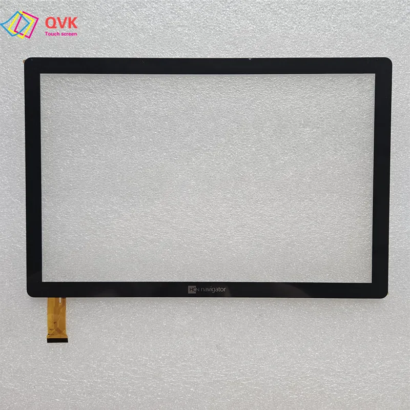 

QVK Black 10.1Inch For HCN Navigator Tablet Capacitive touch screen digitizer sensor exterior glass panel