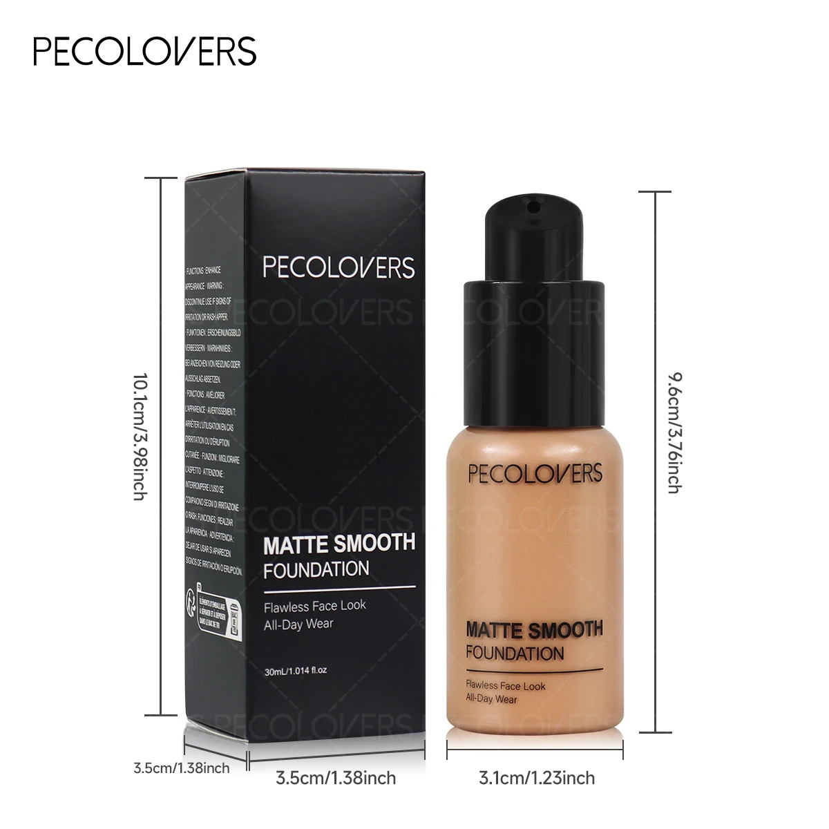 Waterproof & Sweatproof Foundation, Long-Lasting Concealment，Moisturizer for Face,Brighten Skin Tone and Cover