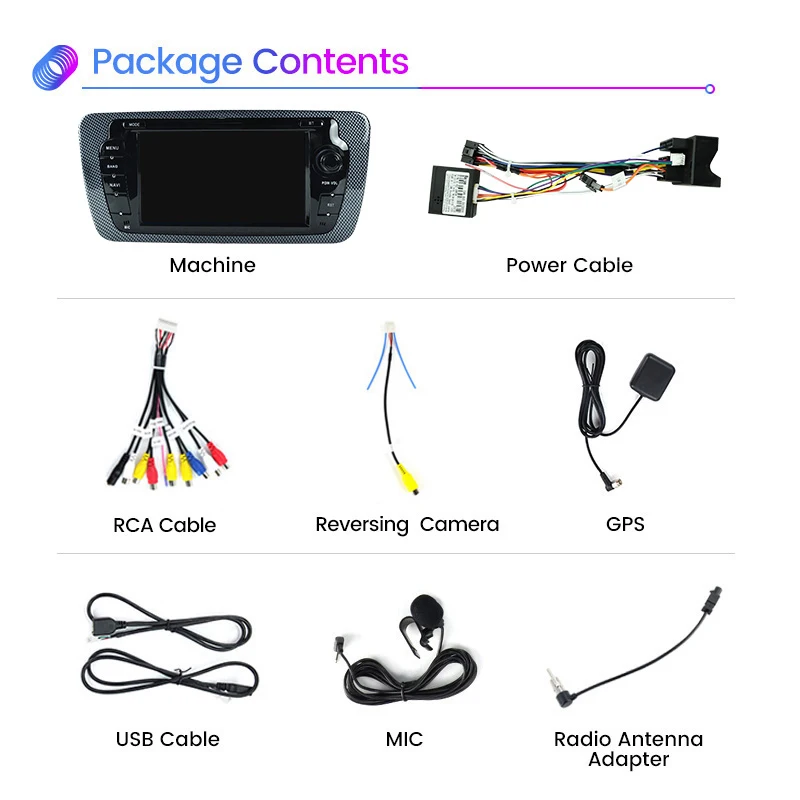 راديو سيارة لاسلكي لمقعد إيبيزا ، أندرويد أوس ، مشغل فيديو متعدد الوسائط ، نظام تحديد المواقع ، 2 دين أوتو راديو ، RDS ، 6J ، ،! ،! ،! #6