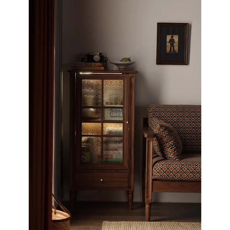 

Living Room Dust-Proof Glass Hand-Made Display Cabinet Locker Storage Cabinet