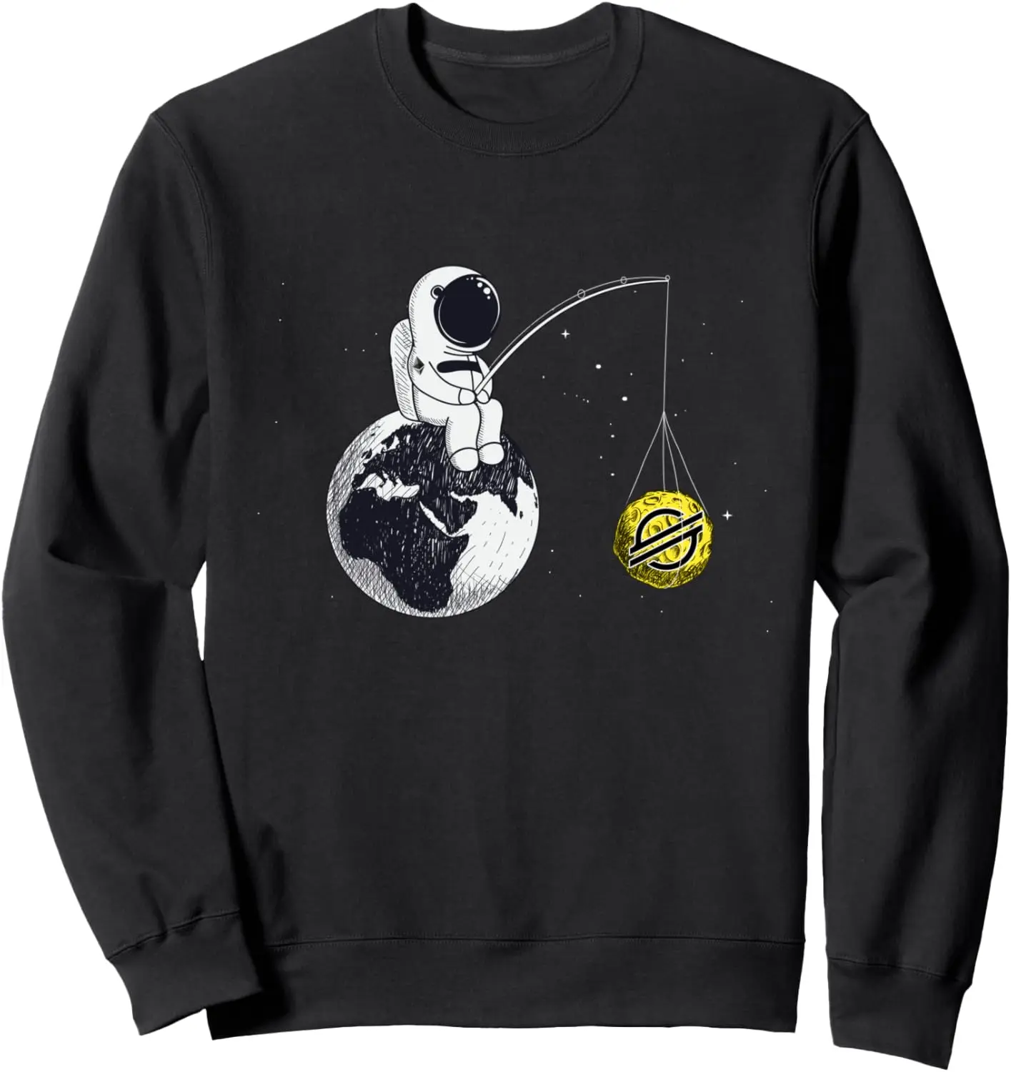 Cryptocurrency Talk - Stellar Lumens To The Moon Space Man Sweatshirt