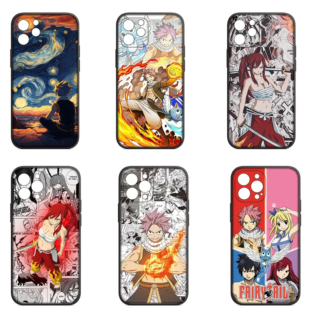 Fairys Tail Etherious Natsu Dragneel Phone Cover for Apple iPhone 15 14 Plus 13 12 Mini Pro Max XR + 13Pro 14+ 15+ Soft Case