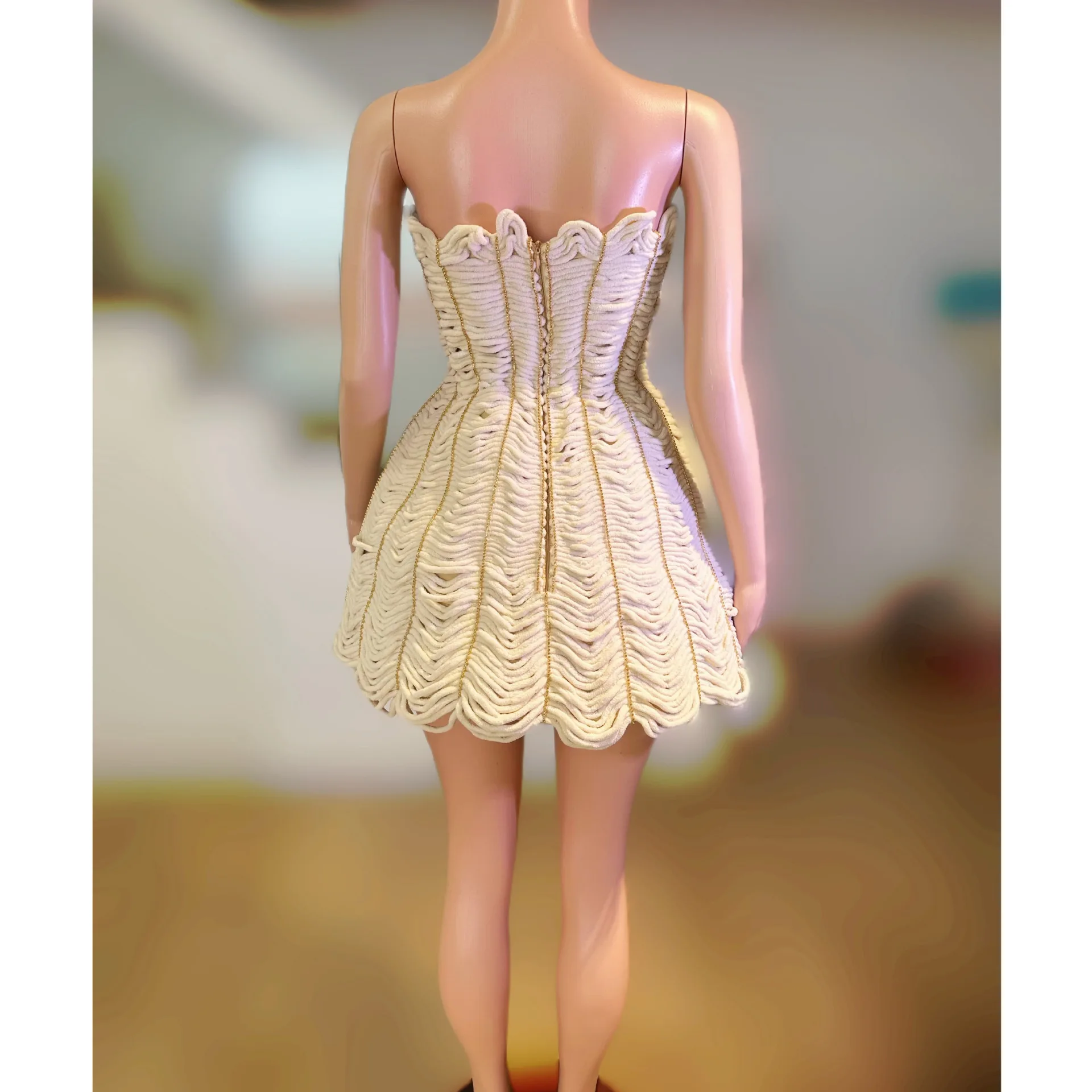 Heavy Industry Princess Birthday Party Studio Photo & ฮาโลวีนคอสเพลย์เครื่องแต่งกายชุดสําหรับสตรี High-End Performance Dress
