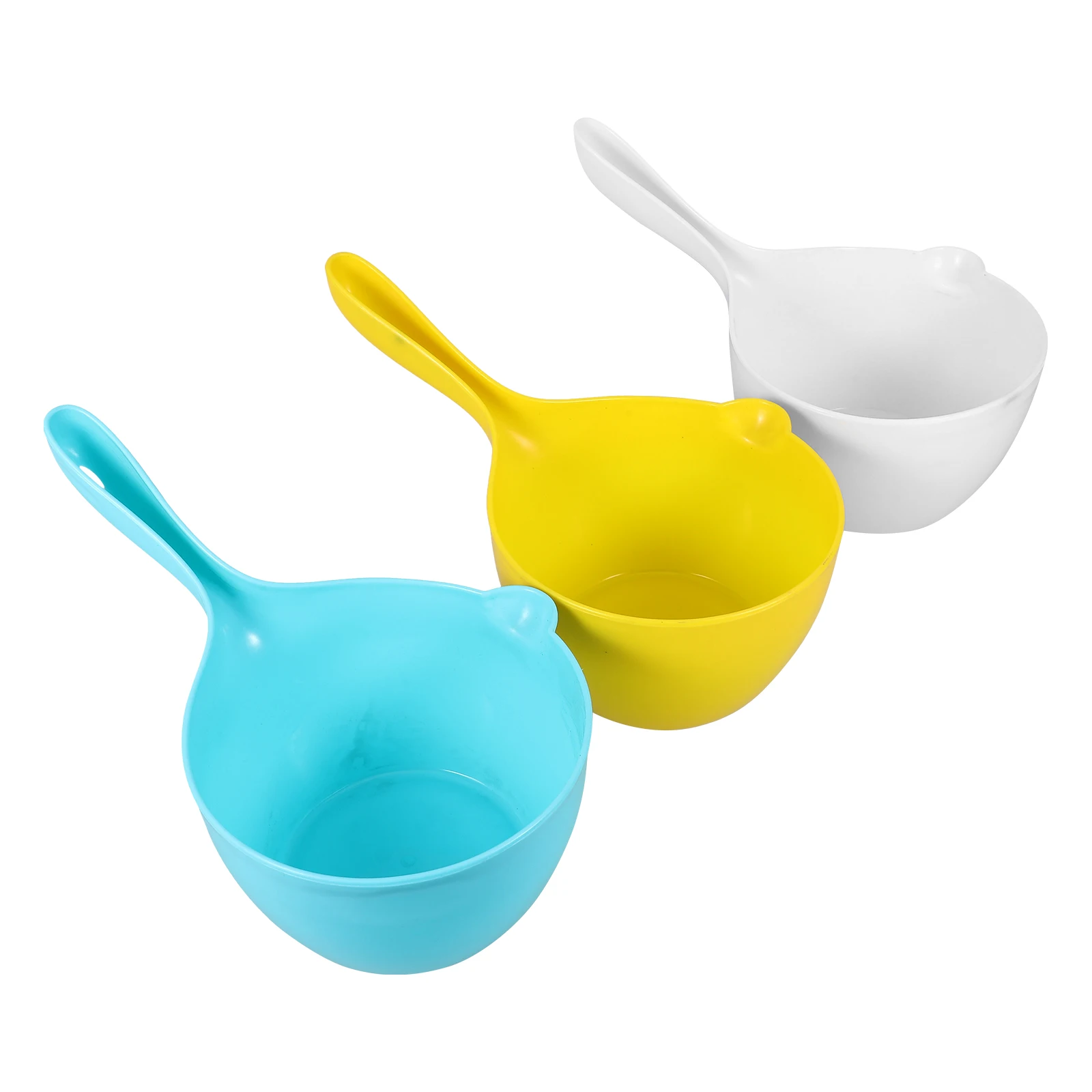 

3pcs Plastic Dipper Kitchen Utensil Garden Watering Scoop Bathroom Bath Ladle Portable Water Scoop Household Water Ladle Thick
