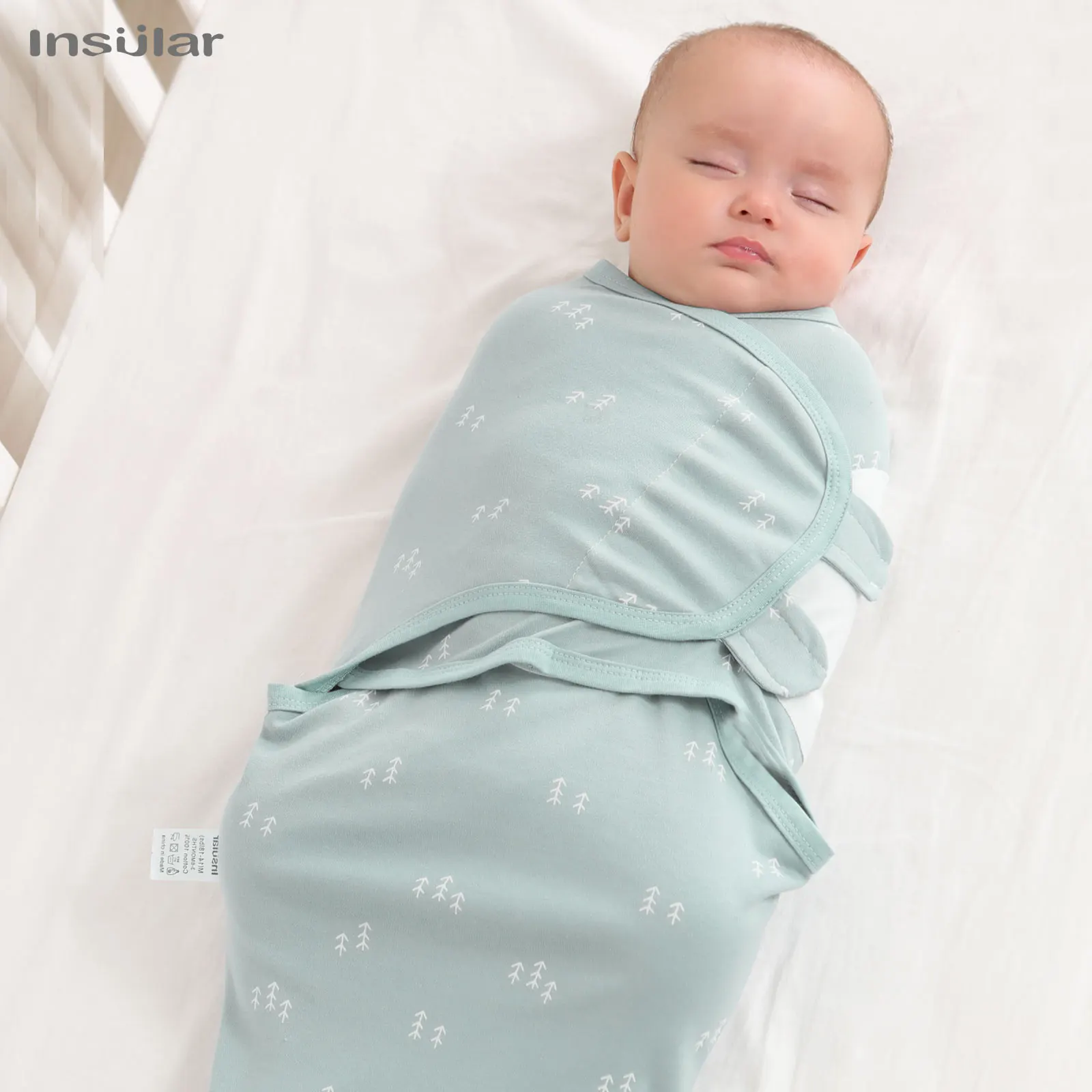 Baby Sleeping Bag Newborn Swaddle Up Envelope Cocoon Wrap Swaddle Soft Anti Startle Jump Sleep Blanket Baby Blankets Three-piece