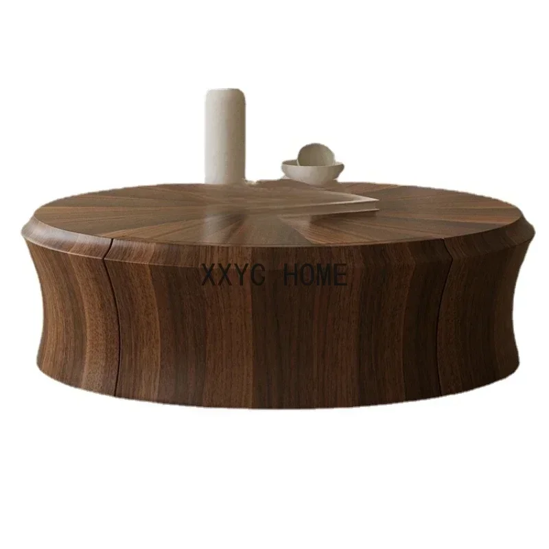 

Домашний минималистичный высококачественный круглый настольный светильник, роскошный бесшумный диван и чайный столик