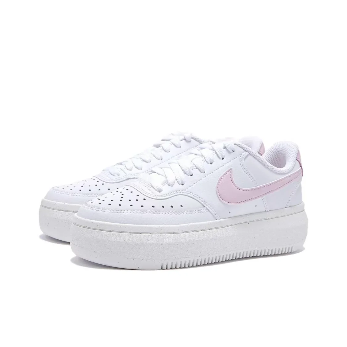 

Nike Court Vision Alta Stylish & Comfortable Non-Slip & Durable Low-Top Skate Shoes Women's White/Pink DZ5394-105