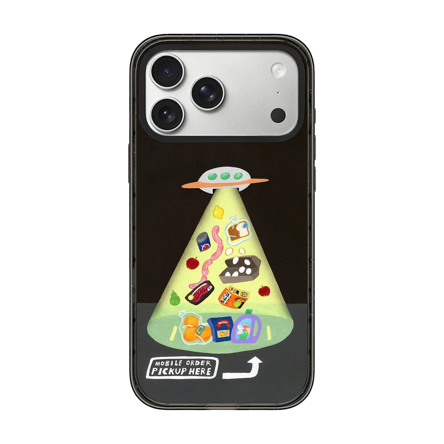 

Cartoon Spaceship Acrylic Magnetic Case: Compatible with IPhone 17 16 15 14 13 12 Pro Max 17 Air