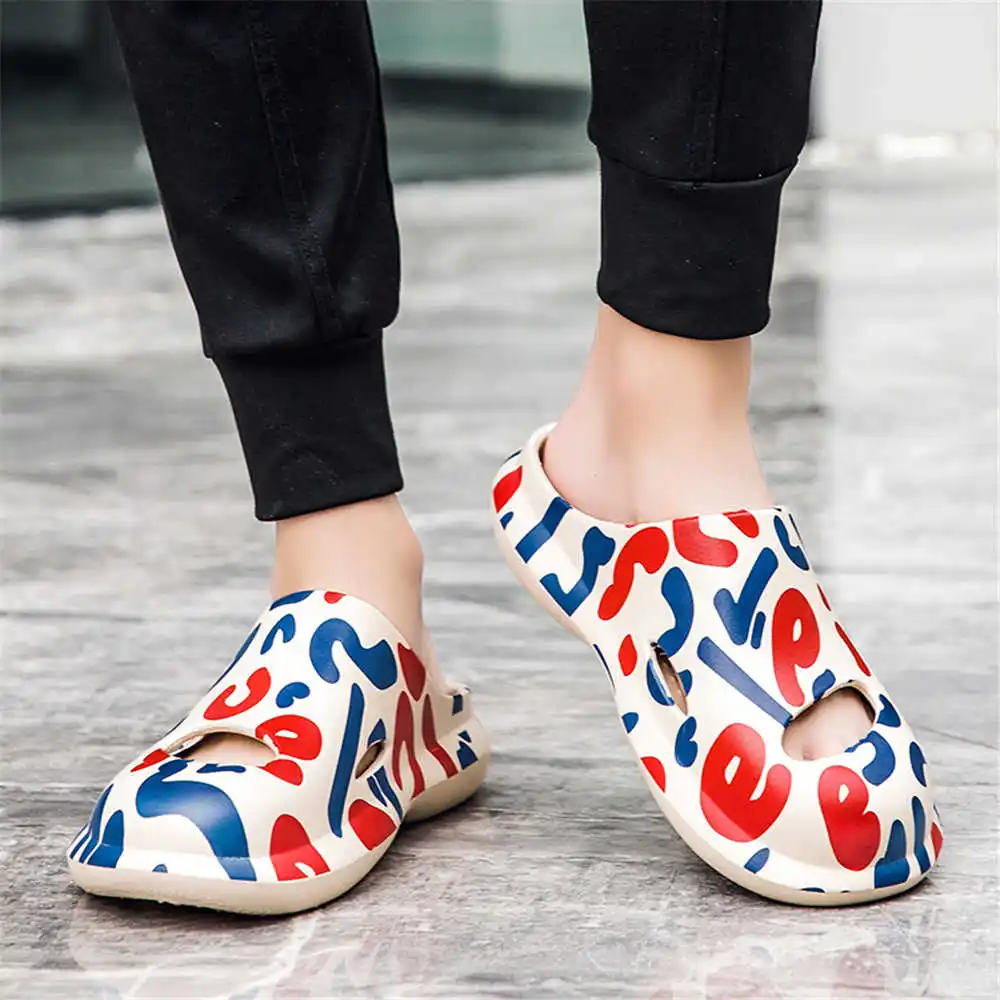 

Мужские летние сандалии и сапоги большого размера с рисунком, летние тапочки, кроссовки для спорта и повседневной носки