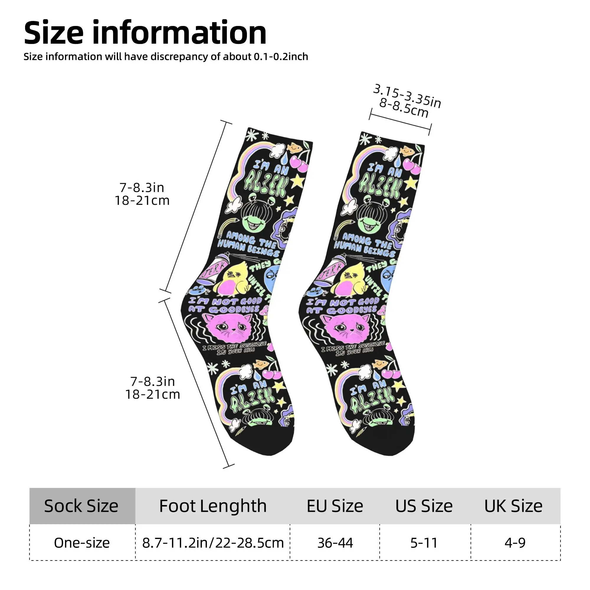 Oliver Tree American Rapper Socks Men's Women's Funny Happy  Socks High Quality Spring Summer Autumn Winter Middle Tube Socks