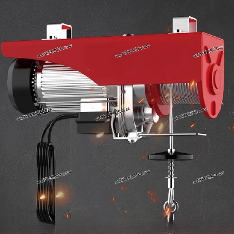 

Miniature Electric Hoist 220V Crane Household Small Lift Hoist 1/0.5 Tons