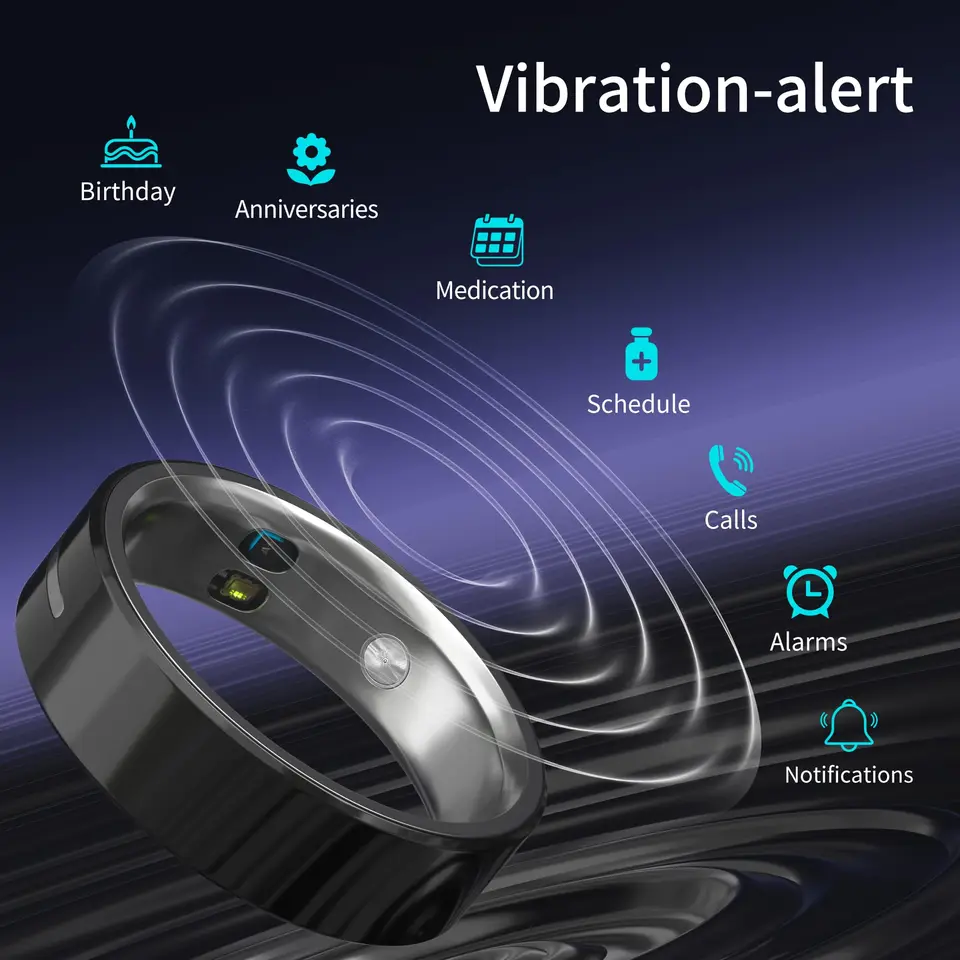 2026 Ceramic Smart Ring with Vibration Alerts for Calls Alarm Notification  Health and Sleep Monitor 5ATM Waterproof Ring for Men - AliExpress 44