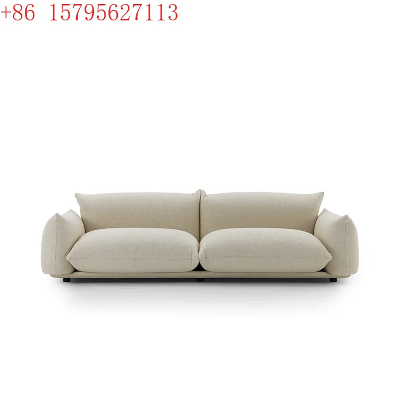 

Итальянский диван в скандинавском стиле для гостиной, трехместный, кремового цвета, в японском стиле.