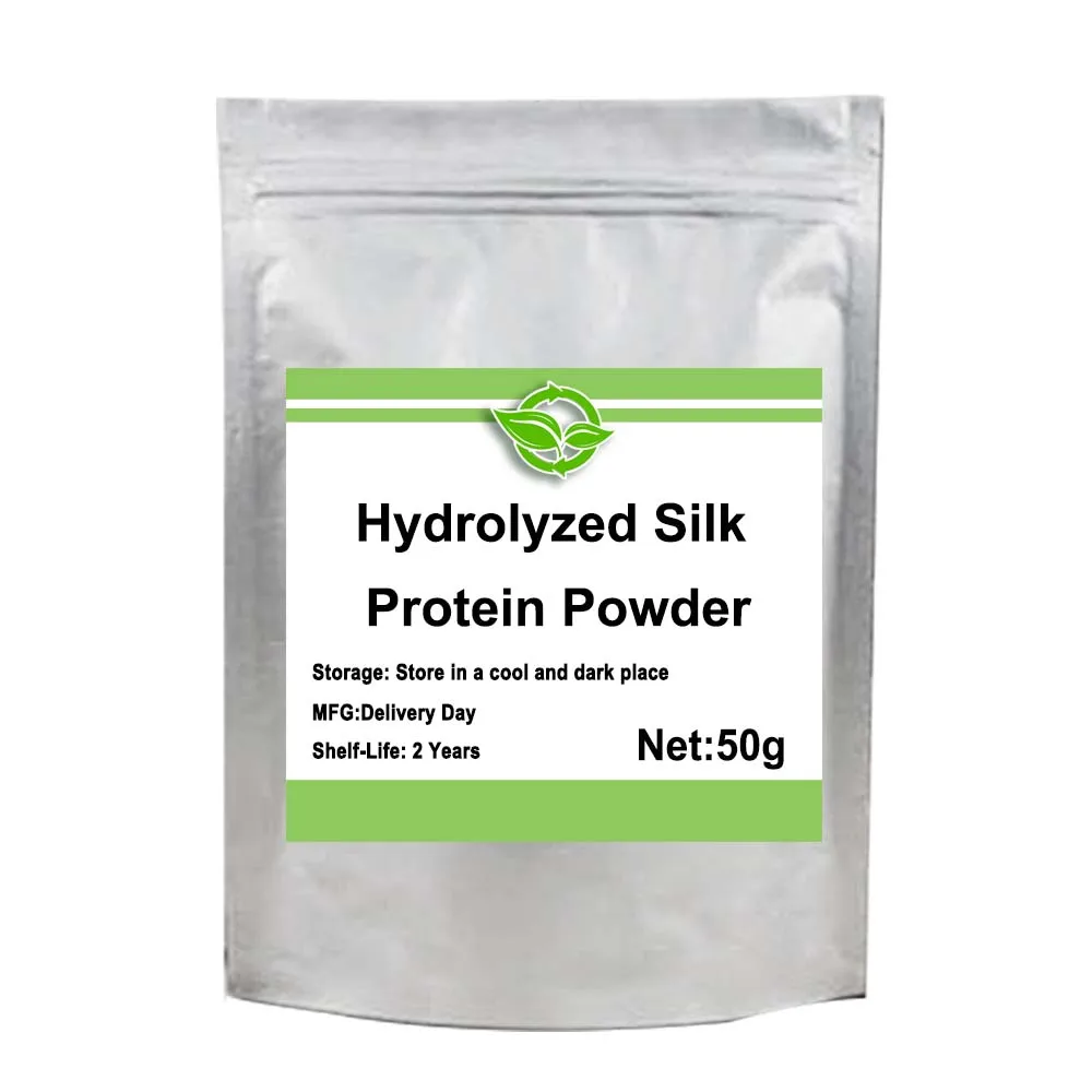 

Hot sale cosmetic grade 99% hydrolyzed silk protein powder