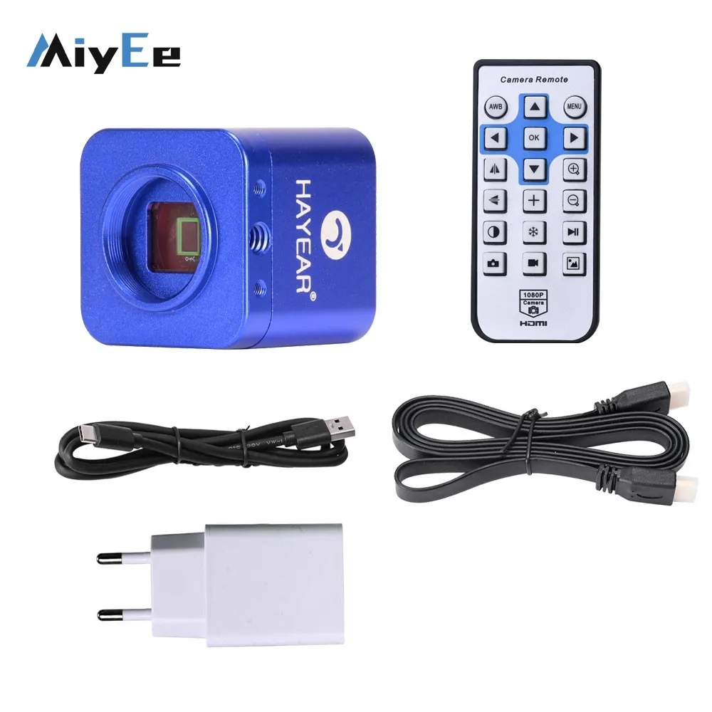 

HY-5100 24MP Full HD 1080P 2K HDMI-compatible USB Microscope Camera Digital Electronic Industrial Camera for Cellphone Repair