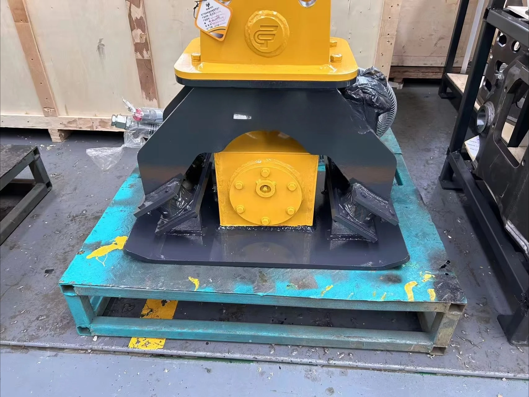 أدوات حفارة جديدة تمامًا، ضاغط لوحة الخرسانة، ضاغط فيبرو هيدروليكي لضغط التربة #3