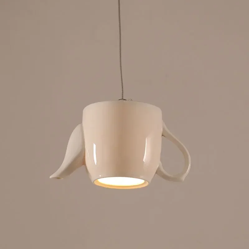 

Nordic Modern Ceramic Led Pendant Lights Tea Cup Teapot Hanging Lamp Luminaire Dining Room Kitchen Lighting Fixtures Home Decor