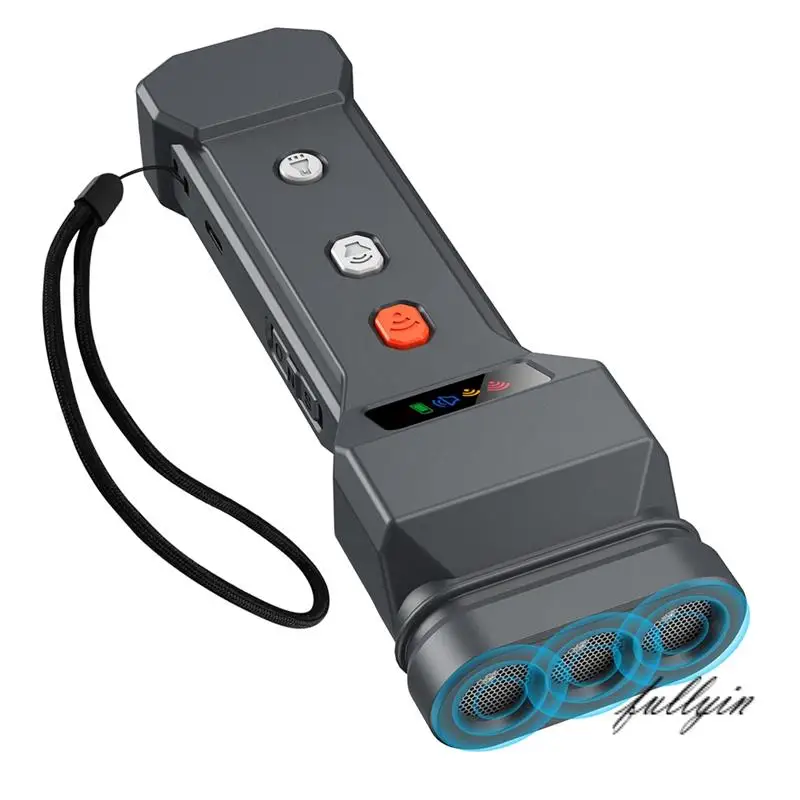 FULL-N30 Repelente ultrassônico para cães Dispositivos dissuasores de casca Recarregável Multifuncional Anti-Ruído Anti-Parque Treinador de cães de estimação