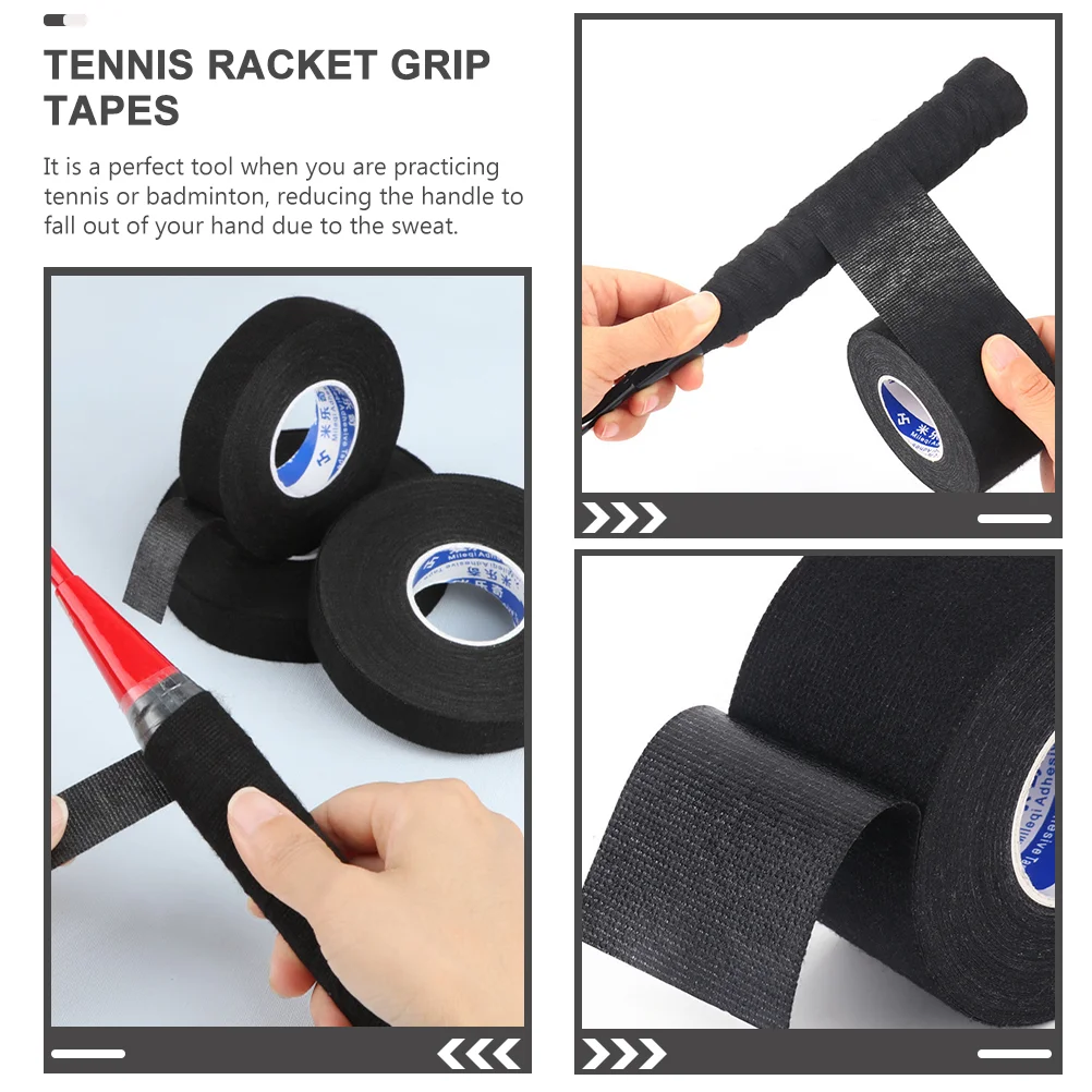 Witte ducttape Tennis Wrap Grip Alle seizoenen Overgrips Racket Zweetabsorberende tapes Zwart Badminton Baby