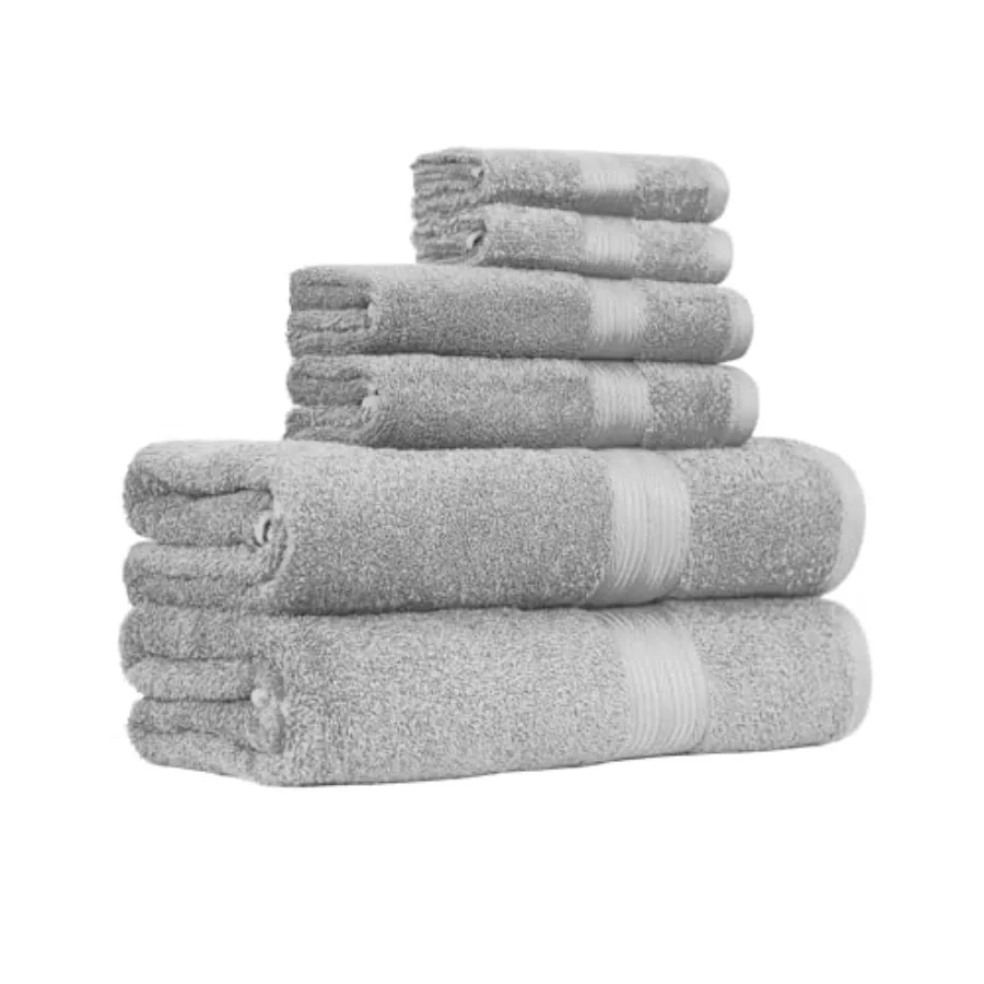 

Fade-Resistant 100% Cotton Towel for Bathroom, Soft and Absorbent, 2 Bath Towels, 2 s, 2 Washcloths