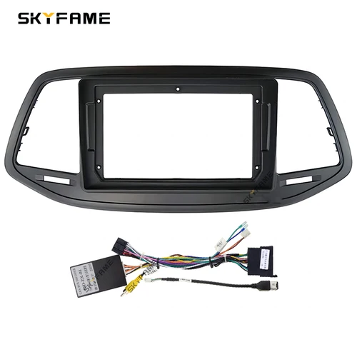 SKYFAME-Adaptador de Fascia para marco de coche, decodificador de caja Canbus, Kit de Panel de montaje de tablero de Radio Android para ZX Auto Terralord