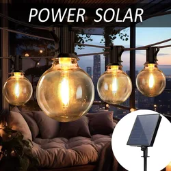 Outdoor Solar Powered Garlands G40 40LEDs Ball String Lights Waterproof Wedding Party String Lights Garden Birthday Decocration