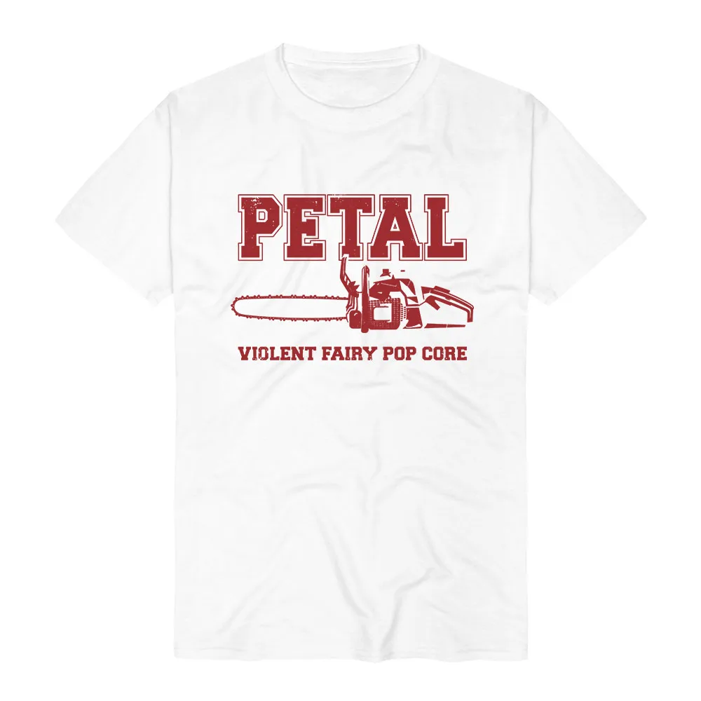 PETAL Chainsaw Graphic T‑Shirt Ariana Grande Fashion Design Tshirts Men Women Pop Core Print Short Sleeve Tees Vintage Punk Rock