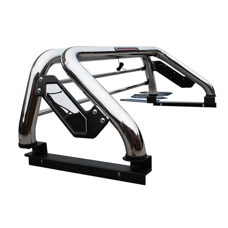 Polished Stainless Steel Sport Bar Cargo Racks Roll Bar 4x4 Fit for Hilux Ranger Tacoma