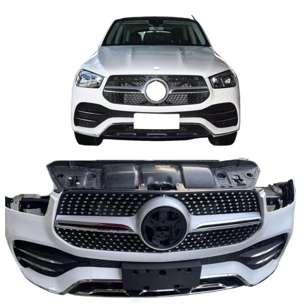 Picture 7: Hot-Selling Front Bumper with Grille Radiator Body Kit for -Benz GLE 167 Fitted Complete Accessory Used Condition