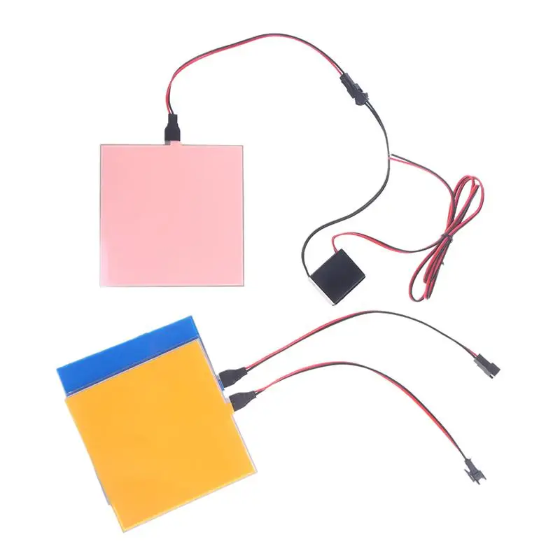 12v 10x10cm EL Flexible Electroluminescent Cold Light Source Cuttable DIY Luminous Frame Backlight Model Environmental Source