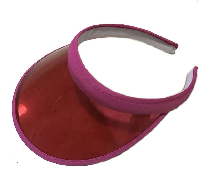 Modische Sommer-Outdoor-Sport-Sonnenschutzkappe Unisex Transparenter Plastik-Visor-Hut Bonbonfarbener PVC-Sonnenschutzhut UV-Schutzhut – Detail 8