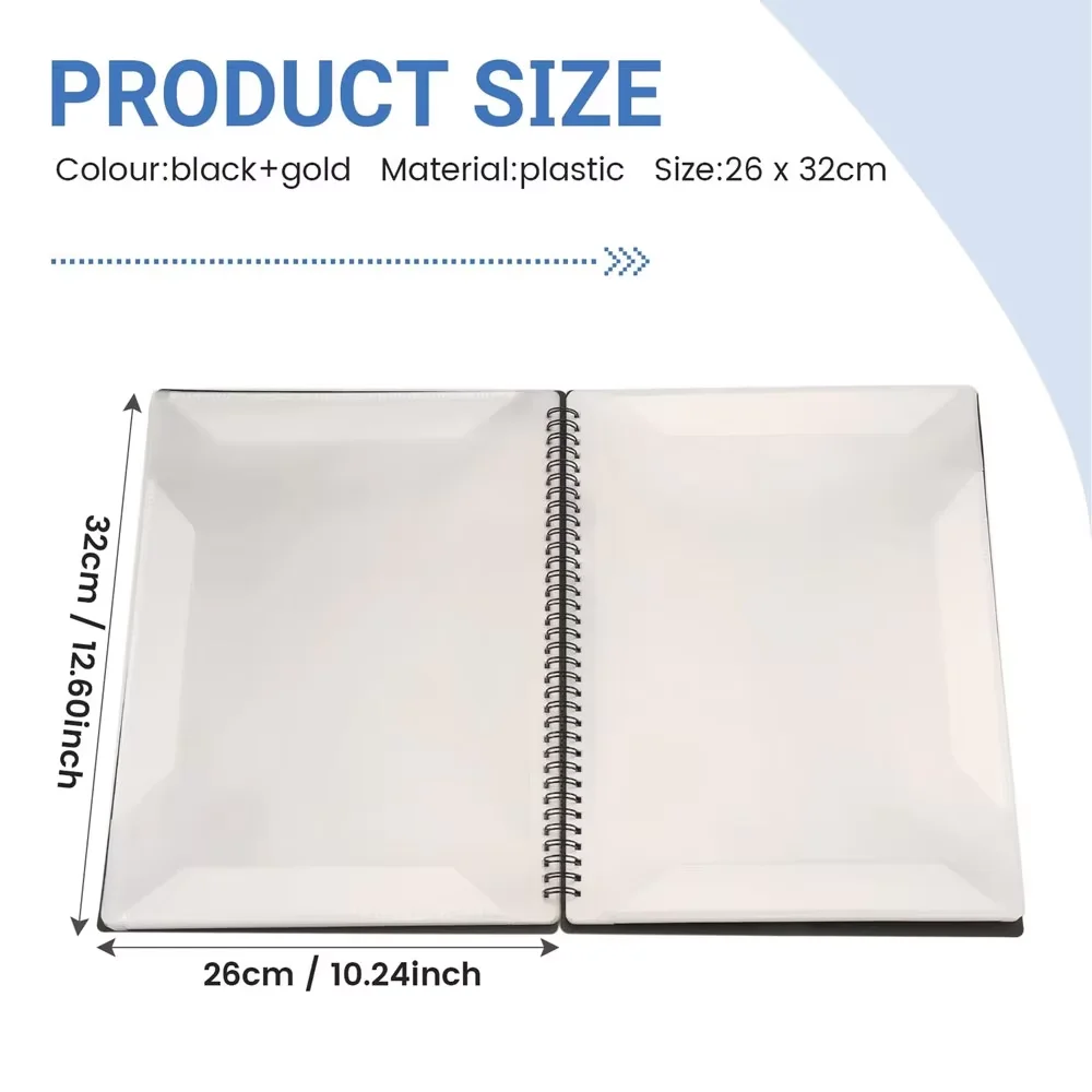 Flexible 40 Pages Piano Music Score Folder A4 Music Book Clip Sheet Note Folder Piano Paper Sheets Music Binder For Practice