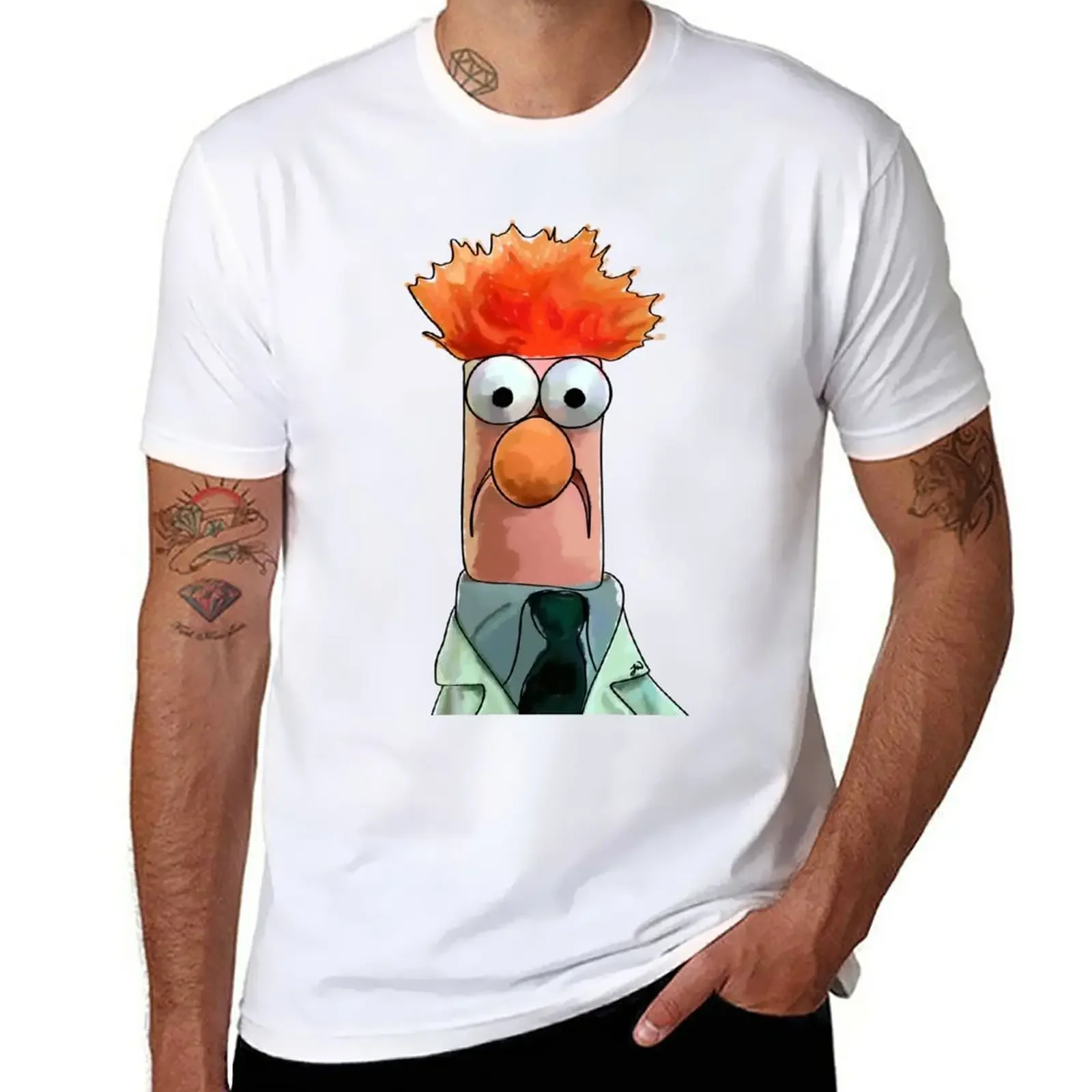 Original Beaker Sketch T-Shirt plus size tops quick drying sweat plain white t shirts men